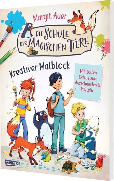 Die Schule der magischen Tiere Beschäftigung: Kreativer Malblock