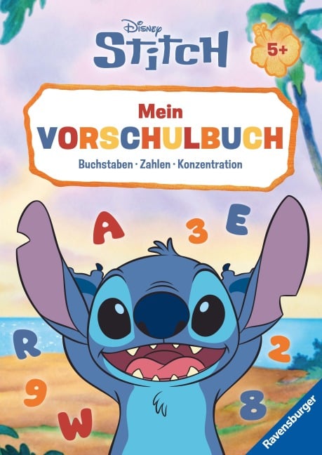 Disney Stitch – Mein Vorschulbuch: Buchstaben, Zahlen, Konzentration